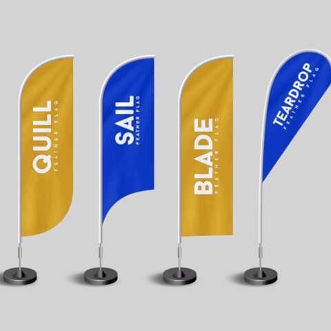 Feather Banner Printing