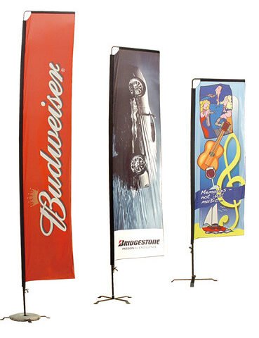 Block Flag Banner Stand